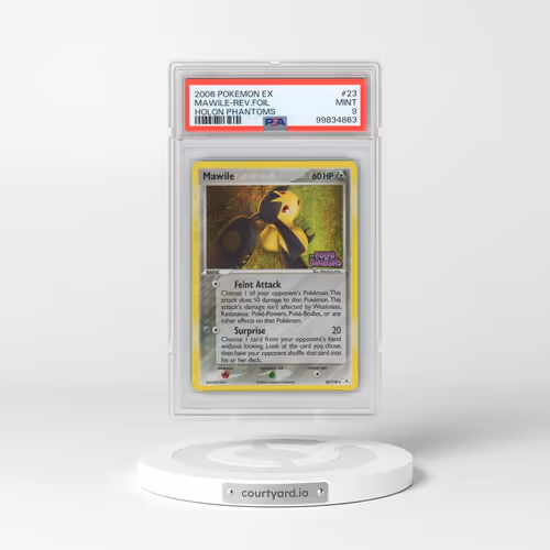 2006 Pokémon EX Holon Phantoms #23 Mawile - Reverse Foil (PSA 9 MINT)