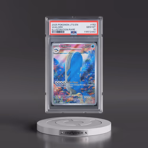2025 Pokémon Jtg EN-Journey Together #162 Wailord - Illustration Rare (PSA 10 GEM MINT)
