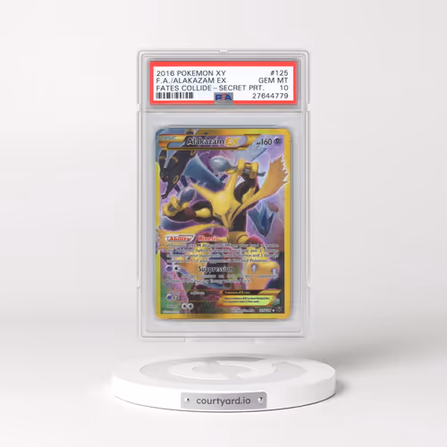2016 Pokémon XY Fates Collide #125 Alakazam EX - Holo Full Art Secret (PSA 10 GEM MINT)