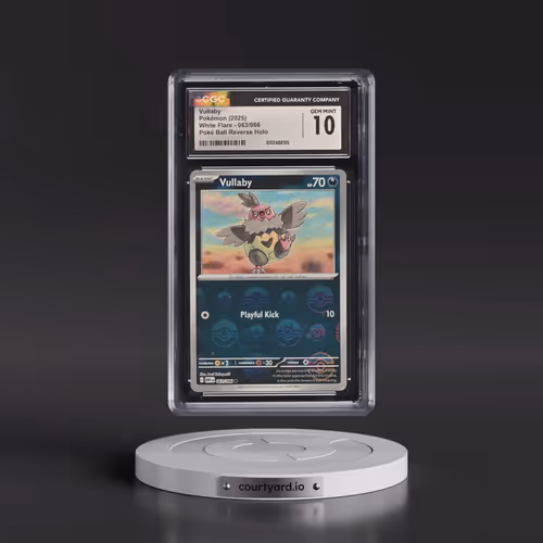2025 White Flare - WHT EN #063/086 Vullaby - Reverse Holo Poké Ball (CGC 10 GEM MINT)