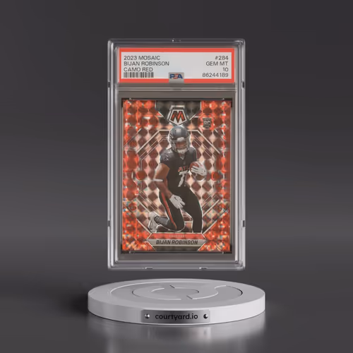 2023 Panini Mosaic #284 Bijan Robinson - Camo Red (PSA 10 GEM MINT)