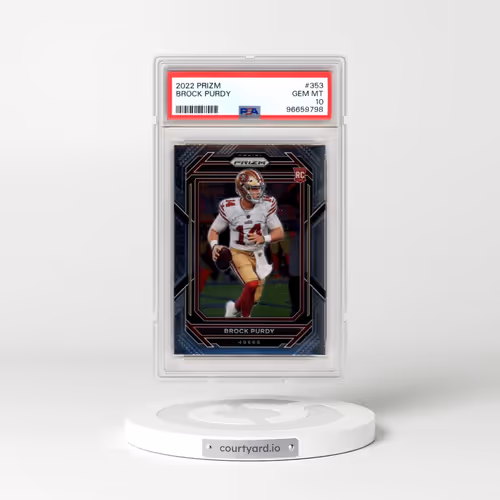 2022 Panini Prizm #353 Brock Purdy (PSA 10 GEM MINT)