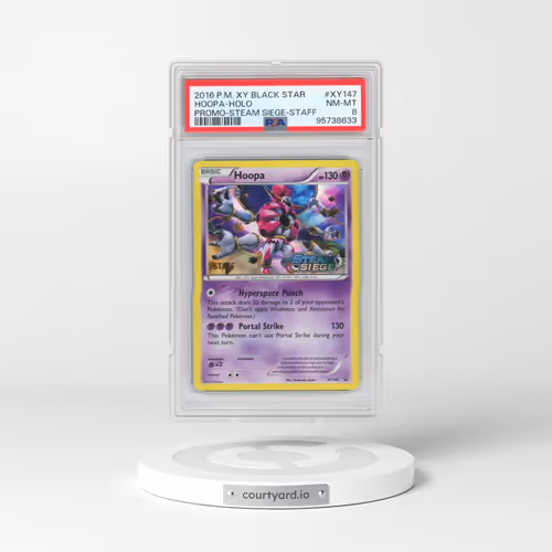 2016 Pokémon XY Black Star Promo #XY147 Hoopa - Holo Steam Siege-Staff (PSA 8 NM-MT)