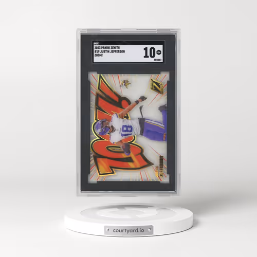 2023 Panini Zenith #19 Justin Jefferson - Zoom! (SGC 10 GEM MINT)