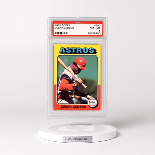 1975 Topps #590 Cesar Cedeno (PSA 8 NM-MT)