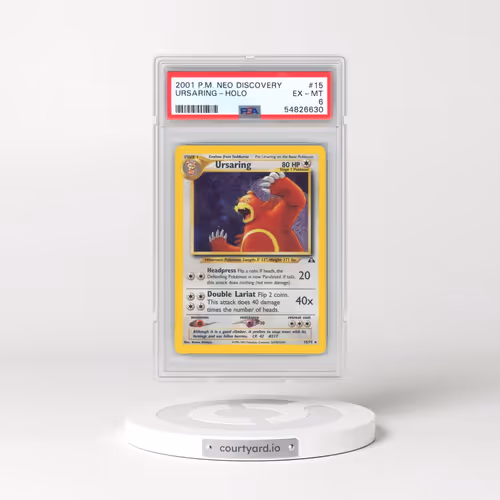 2001 Pokémon Neo Discovery #15 Ursaring - Holo (PSA 6 EX-MT)