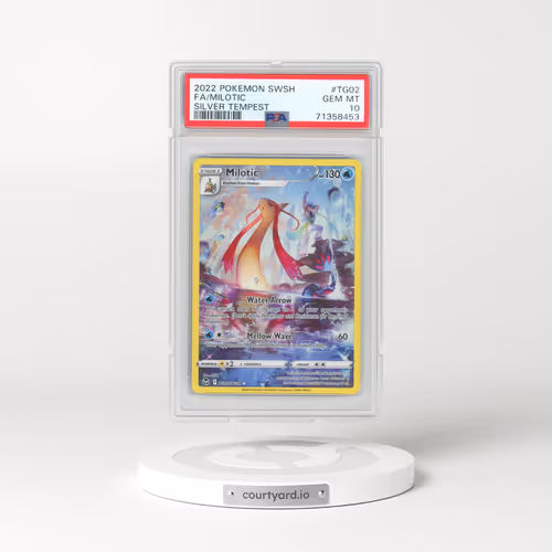 2022 Pokémon Sword & Shield Silver Tempest #TG02 Milotic - Full Art (PSA 10 GEM MINT)