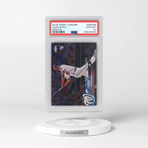 2018 Topps Chrome Update #HMT98 Juan Soto (PSA 10 GEM MINT)