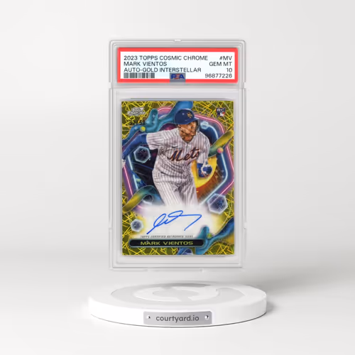 2023 Topps Cosmic Chrome Cosmic Chrome Autograph #MV Mark Vientos - Gold Interstellar (PSA 10 GEM MINT)