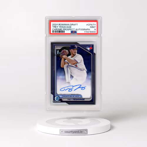 2024 Bowman Draft Chrome Prospect Autographs #CPATY Trey Yesavage (PSA 9 MINT)