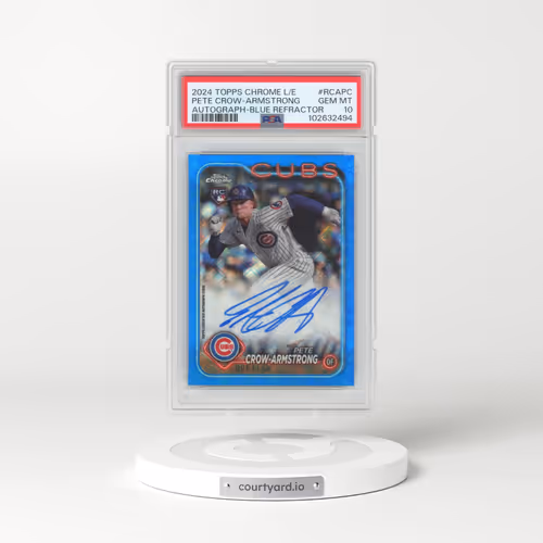 2024 Topps Chrome Logofractor Edition MLB Refractor Chrome Autographs #RCAPC Pete Crow-Armstrong - B