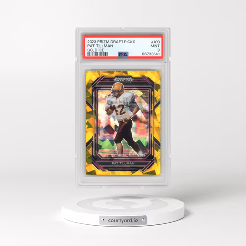 2023 Panini Prizm Draft Picks #100 Pat Tillman - Gold Ice (PSA 9 MINT)