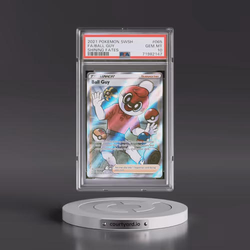 2021 Pokémon Sword & Shield Shining Fates #065 Ball Guy - Full Art (PSA 10 GEM MINT)