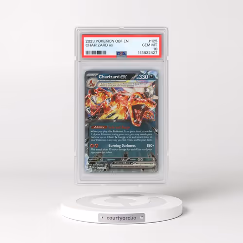 2023 Pokémon Obf EN-Obsidian Flames #125 Charizard EX - Holo (PSA 10 GEM MINT)