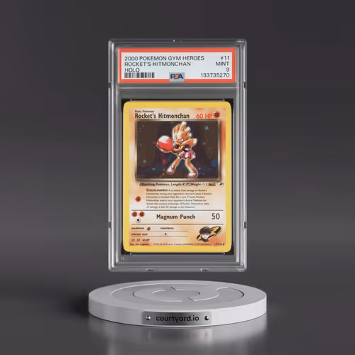 2000 Pokémon Gym Heroes #11 Rocket's Hitmonchan - Holo (PSA 9 MINT)
