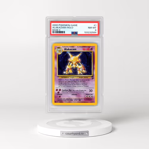 2000 Pokémon Game Base II #1 Alakazam - Holo (PSA 8 NM-MT)