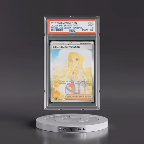 2025 Pokémon Meg EN-Mega Evolution #184 Lillie's Determination - Special Illustration Rare (PSA 9 MI