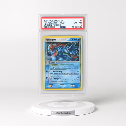 2005 Pokémon EX Unseen Forces #4 Feraligatr - Holo (PSA 8 NM-MT)
