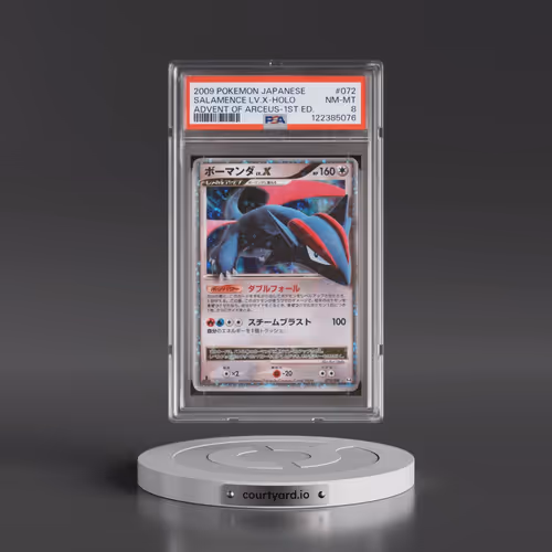 2009 Pokémon Advent of Arceus #072 Salamence LV.X - 1st Edition Holo (PSA 8 NM-MT)