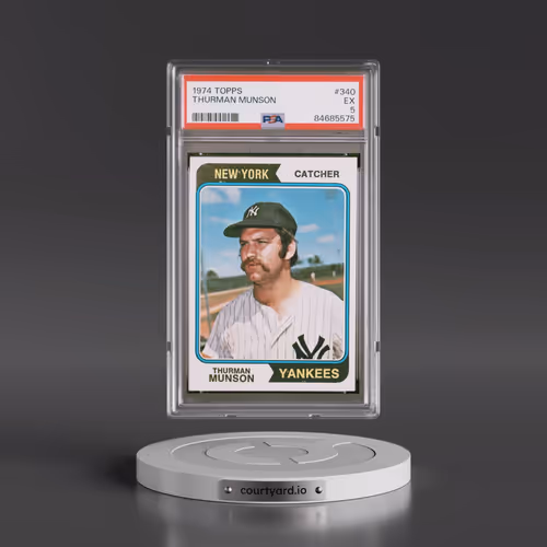 1974 Topps #340 Thurman Munson (PSA 5 EX)