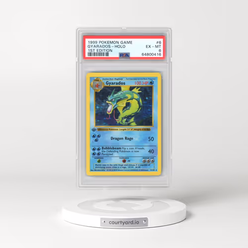 1999 Pokémon Game #6 Gyarados - 1st Edition Holo (PSA 6 EX-MT)