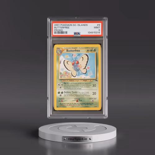 2001 Pokémon Southern Islands Promo #9 Butterfree (PSA 9 MINT)