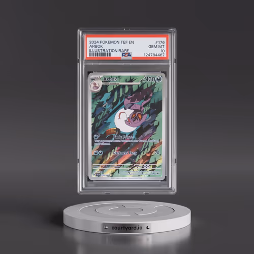 2024 Pokémon Tef EN-Temporal Forces #176 Arbok - Illustration Rare (PSA 10 GEM MINT)