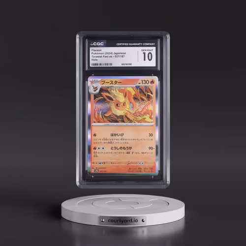 2024 High Class Pack: Terastal Fest ex - sv8a #021/187 Flareon - Holo (CGC 10 GEM MINT)