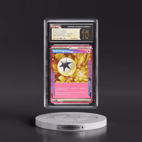 2024 Surging Sparks - SSP EN #191/191 Enriching Energy - ACE SPEC Rare Holo (CGC 10 PRISTINE)