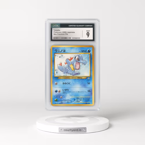 1999 Neo Premium File #158 Totodile - No Rarity (CGC 9 MINT)