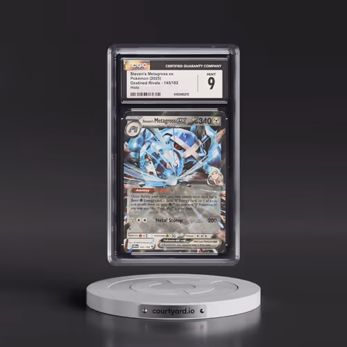 2025 Pokémon Dri EN-Destined Rivals #145 Steven's Metagross EX - Holo (CGC 9 MINT)