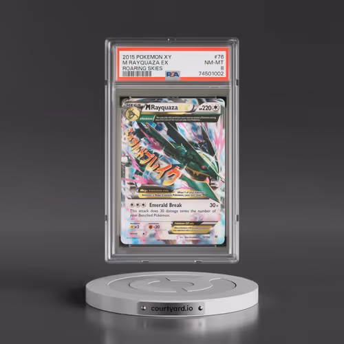 2015 Pokémon XY Roaring Skies #76 M Rayquaza EX - Holo (PSA 8 NM-MT)