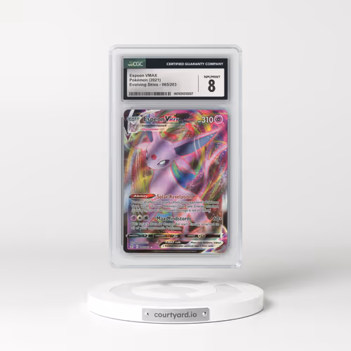 2021 Evolving Skies #065/203 Espeon VMAX - Holo (CGC 8 NM-MT)