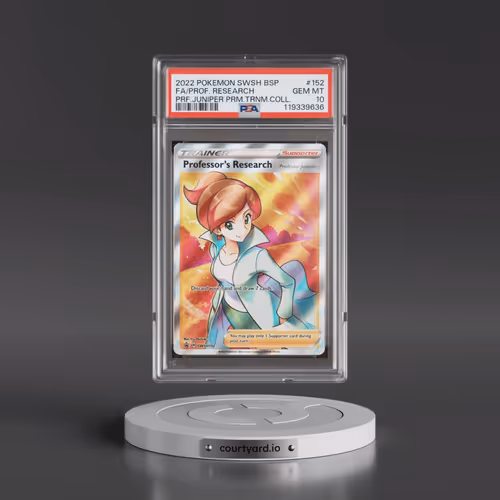 2022 Pokémon Swsh Black Star Promo #152 Professor's Research - Full Art Professor Juniper Premium To