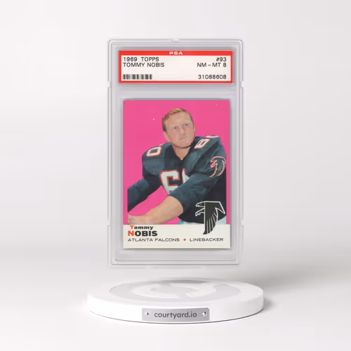1969 Topps #93 Tommy Nobis (PSA 8 NM-MT)