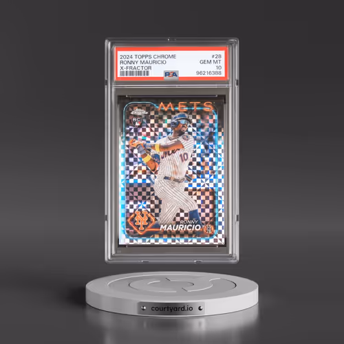 2024 Topps Chrome #28 Ronny Mauricio - X-Fractor (PSA 10 GEM MINT)