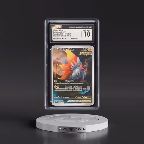 2023 Pokémon Par EN-Paradox Rift #203 Slither Wing - Illustration Rare (CGC 10 GEM MINT)