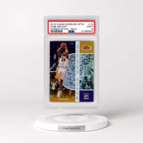 2019 Panini Donruss Optic Winner Stays #12 Kobe Bryant - Holo (PSA 9 MINT)