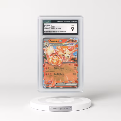 2023 Scarlet & Violet #032/198 Arcanine ex - Holo (CGC 9 MINT)
