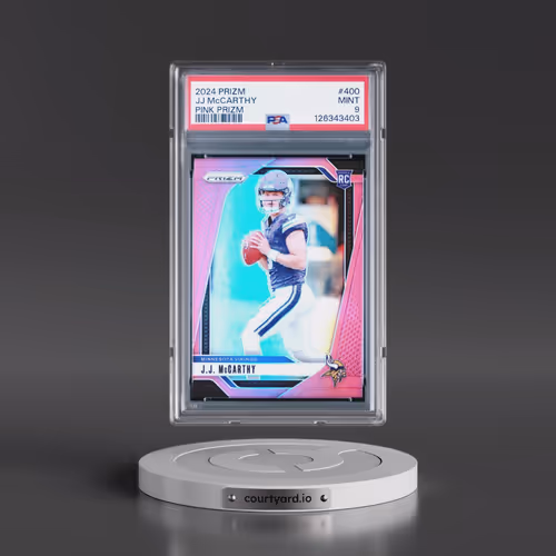2024 Panini Prizm #400 JJ McCarthy - Pink Prizm (PSA 9 MINT)
