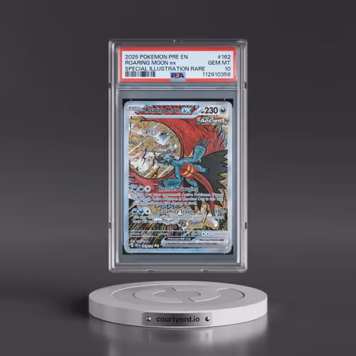 2025 Pokémon Pre EN-Prismatic Evolutions #162 Roaring Moon EX - Holo Special Illustration Rare (PSA