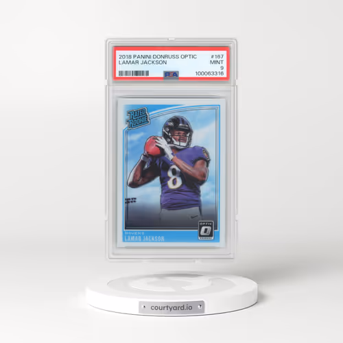 2018 Panini Donruss Optic #167 Lamar Jackson (PSA 9 MINT)