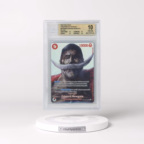 2023 One Piece Card Game Kingdoms of Intrigue #OP02004 Edward.Newgate ALT ART SP (BGS 10 PRISTINE)