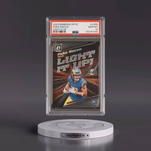 2023 Panini Donruss Optic Light It Up #LUPN Puka Nacua (PSA 10 GEM MINT)