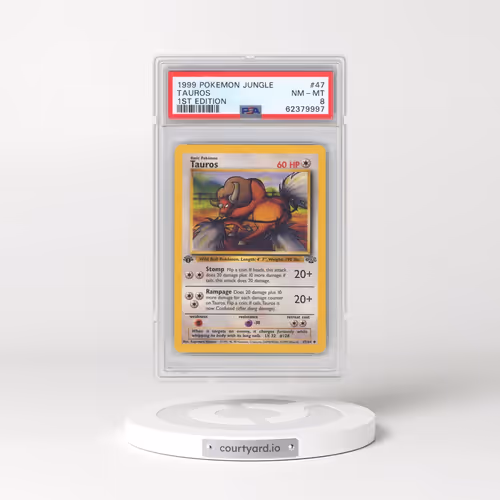 1999 Pokémon Jungle #47 Tauros - 1st Edition (PSA 8 NM-MT)