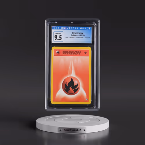2000 Neo Genesis #107/111 Fire Energy - 1st Edition (CGC 10 GEM MINT)