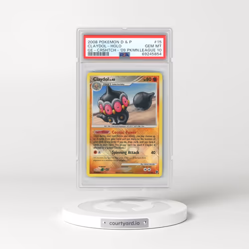 2008 Pokémon Diamond & Pearl Great Encounters #15 Claydol - Holo Crosshatch-2009 Pokemon League (PSA