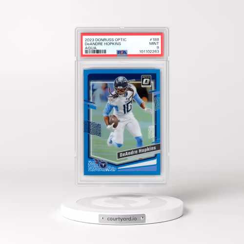 2023 Panini Donruss Optic #188 DeAndre Hopkins - Aqua (PSA 9 MINT)