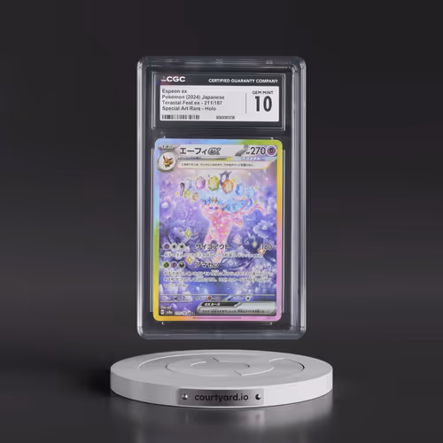 2024 High Class Pack: Terastal Fest ex - sv8a #211/187 Espeon ex - Special Art Rare Holo (CGC 10 GEM