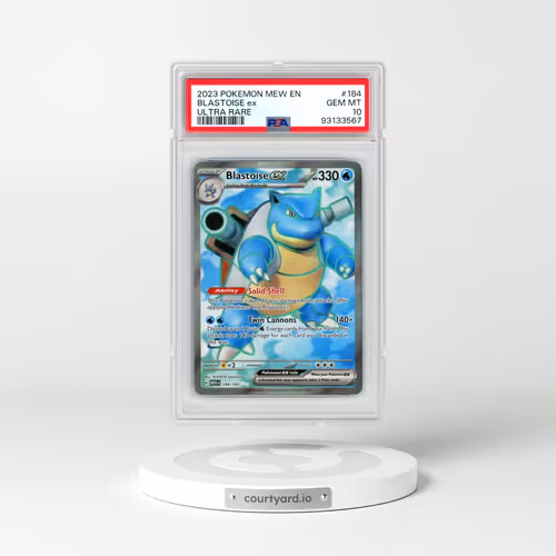 2023 Pokémon Mew EN-151 #184 Blastoise EX - Holo Ultra Rare (PSA 10 GEM MINT)